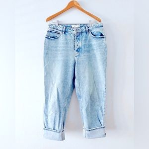 Abercrombie & Fitch The Dad High Rise jeans 32/14 Curve Love with bolts Cotton